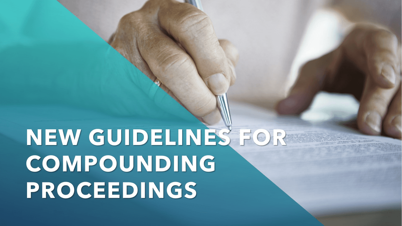 New Guidelines for Compounding Proceedings under FEMA 1999