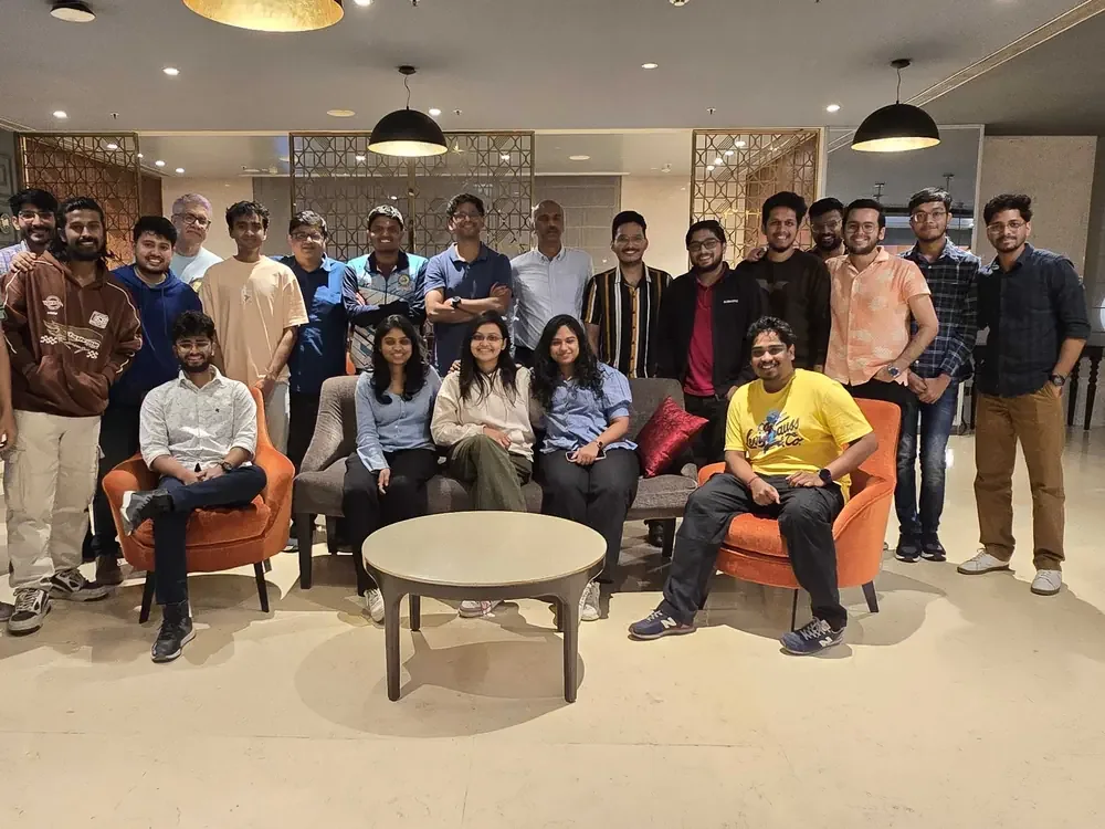 The team at an offsite
