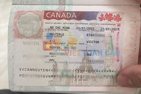Khách hàng nhận visa Canada diện thăm thân thành công