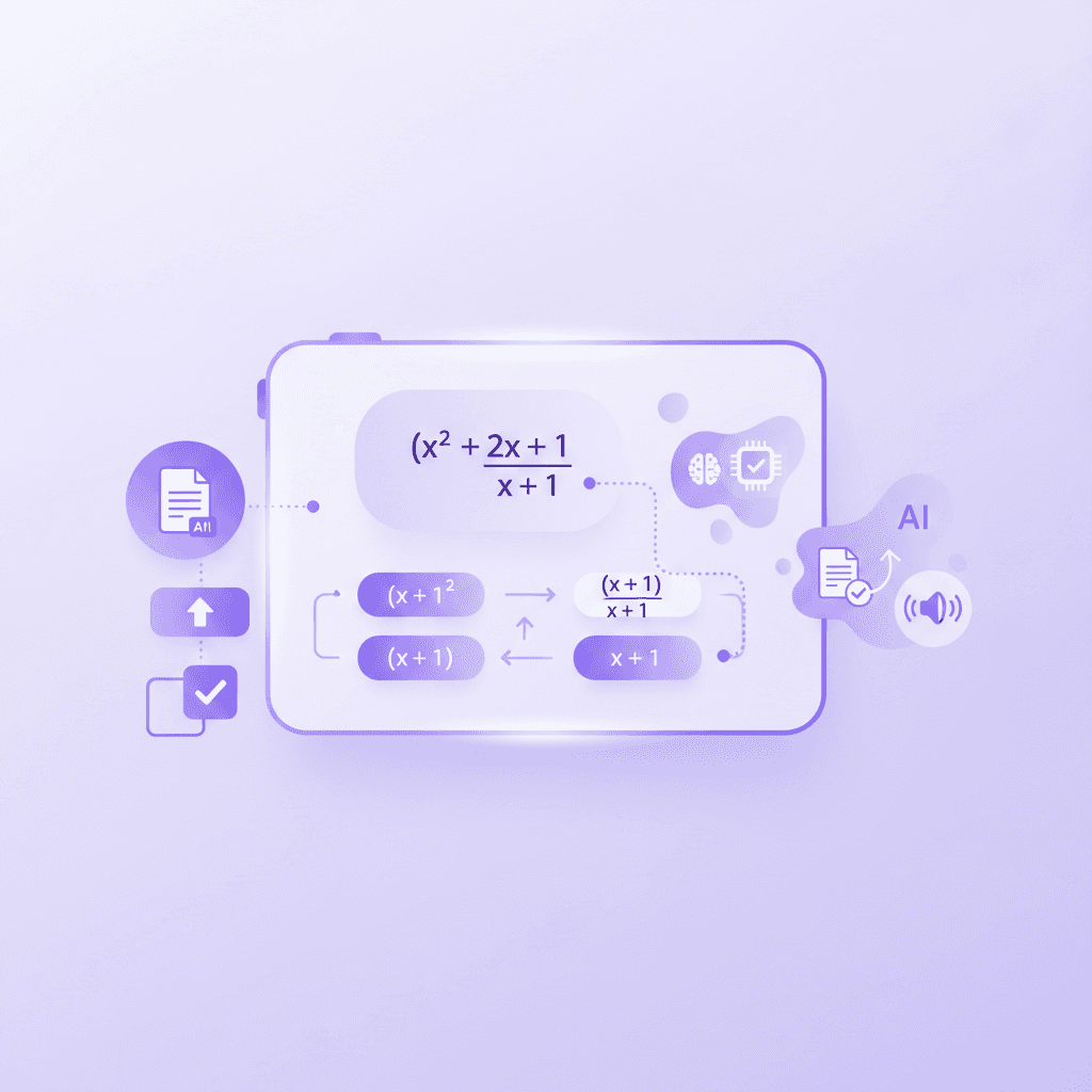 Penseum interactive canvas showing real-time AI tutoring and problem correction