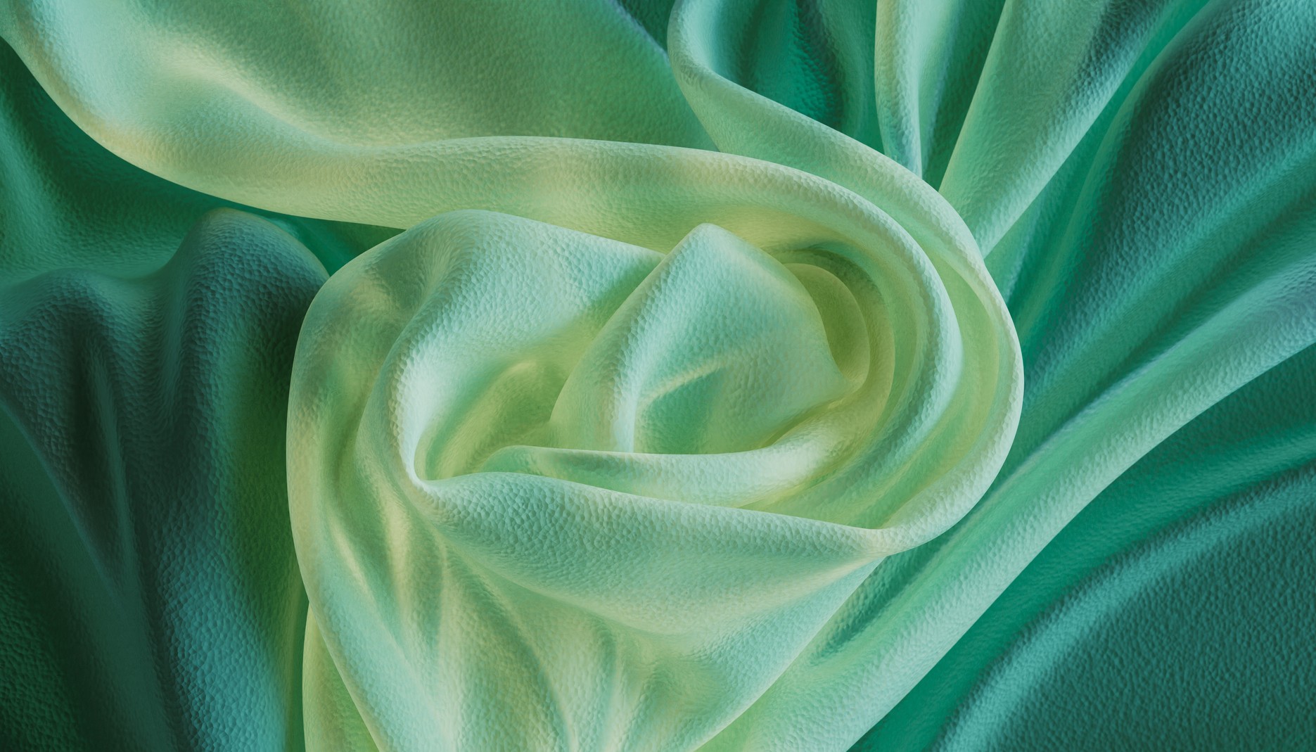 Green fabric