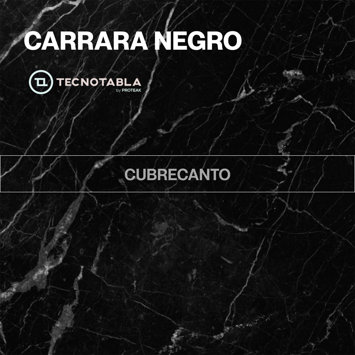 Rollo Cubrecantos Carrara Negro