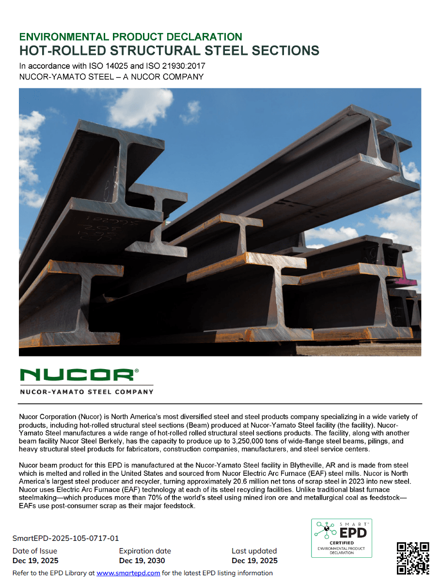 An EPD (Environmental Product Declaration) made from CarbonGraph