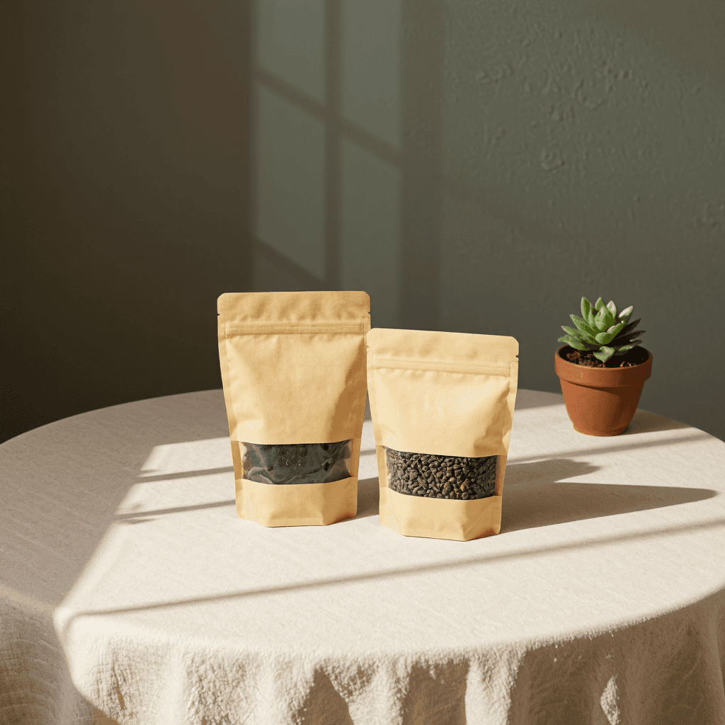 product photography of two bags of tea