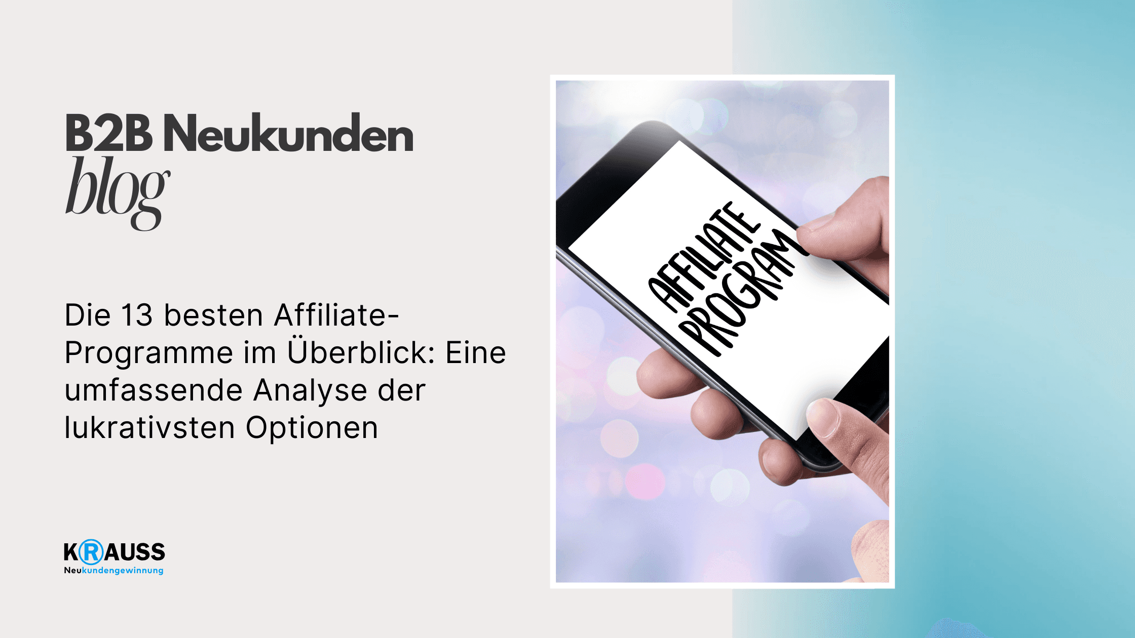 Die 13 besten Affiliate-Programme im Überblick: Eine umfassende Analyse der lukrativsten Optionen