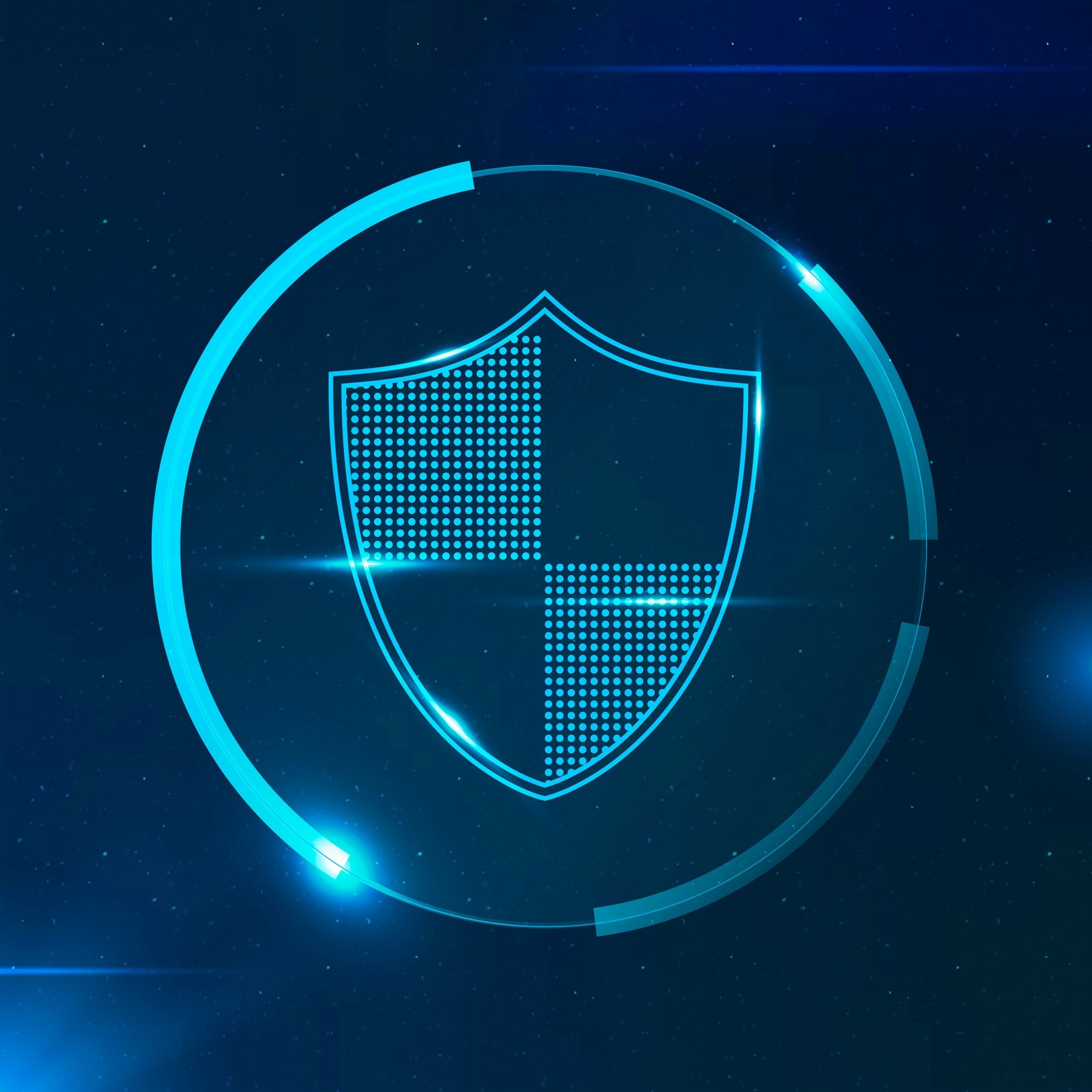 网络安全保险概念图，数字盾牌保护企业数据免受网络攻击 | Cyber insurance concept with digital shield protecting business data from cyber threats