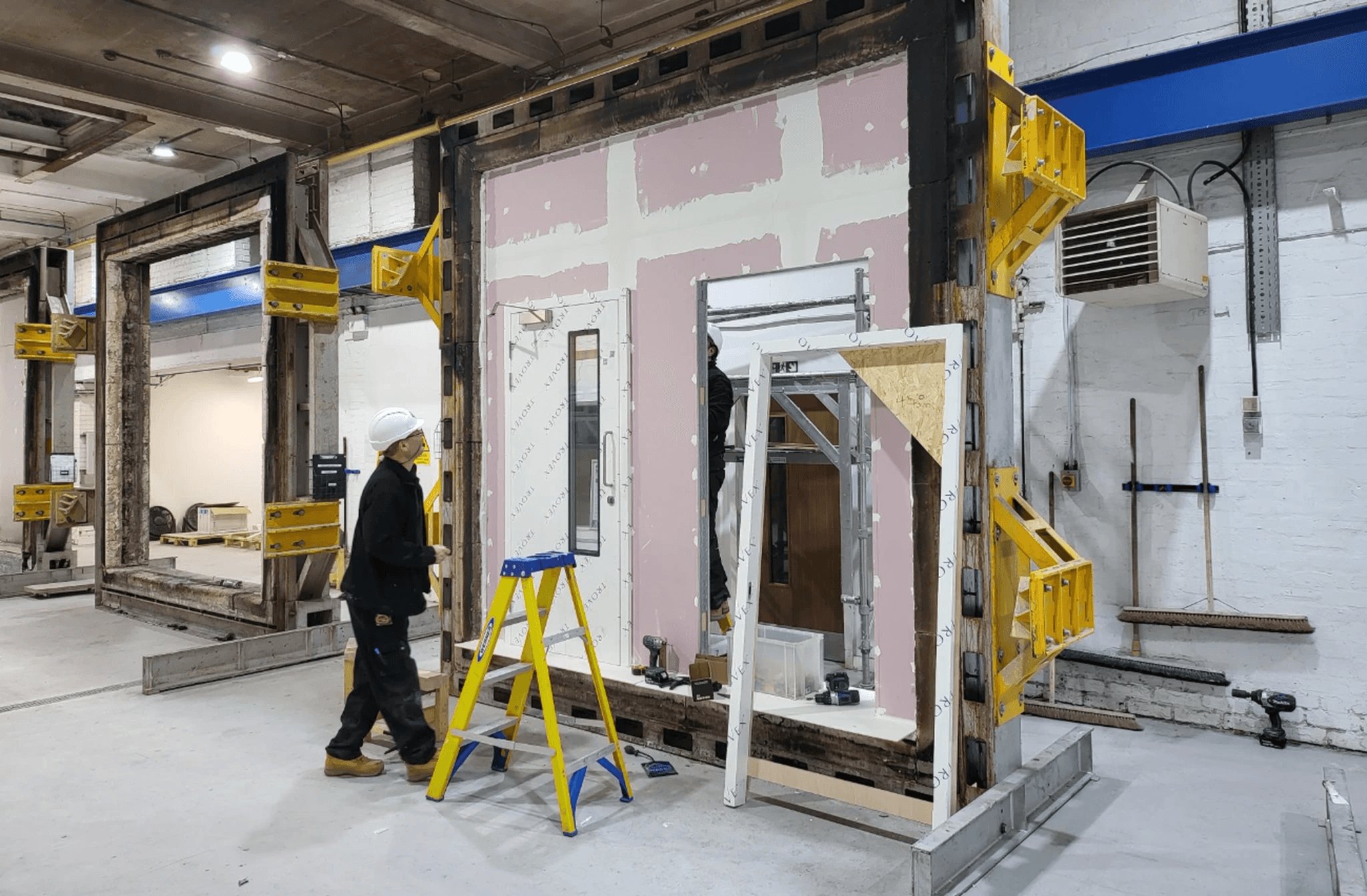 Fire-door primary testing and fire-certification
