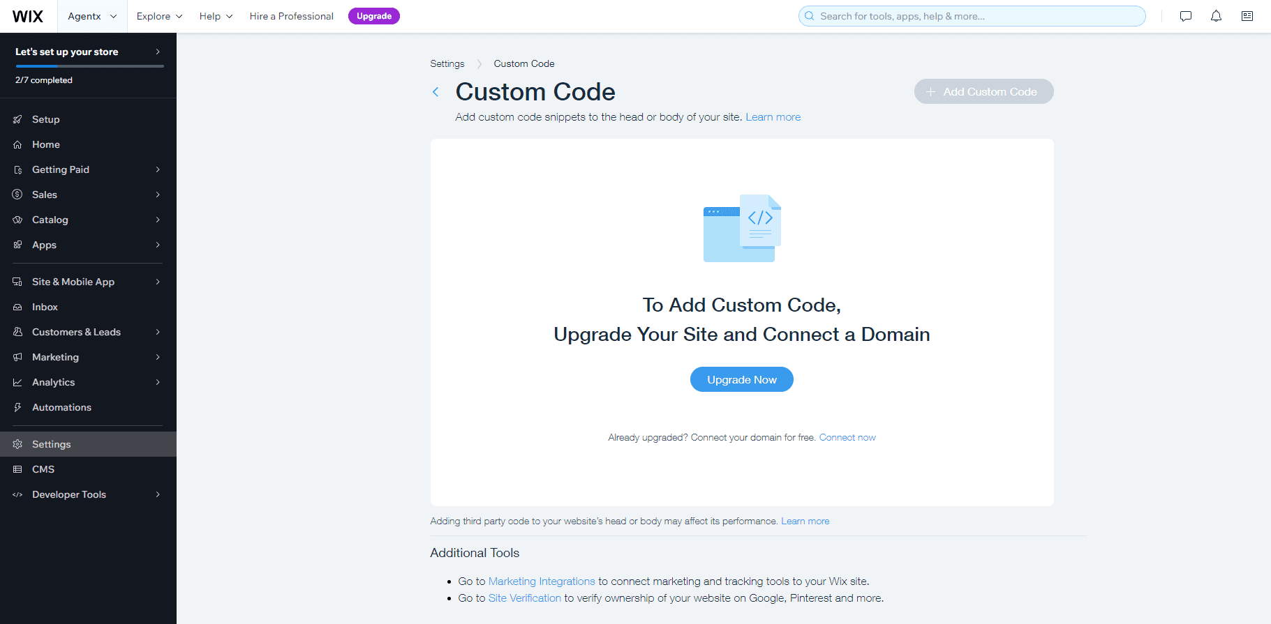 WIX editor