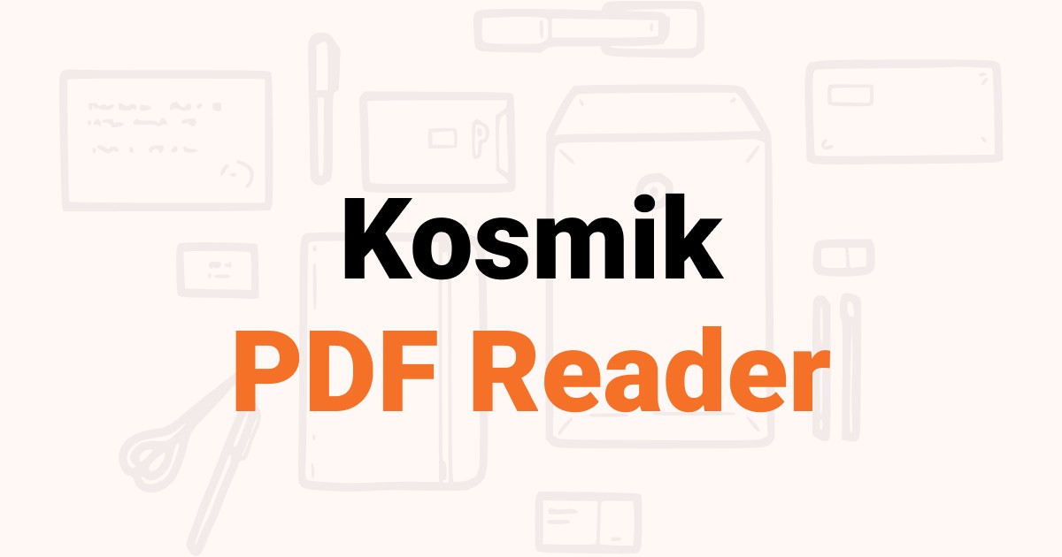 Kosmik PDF Reader