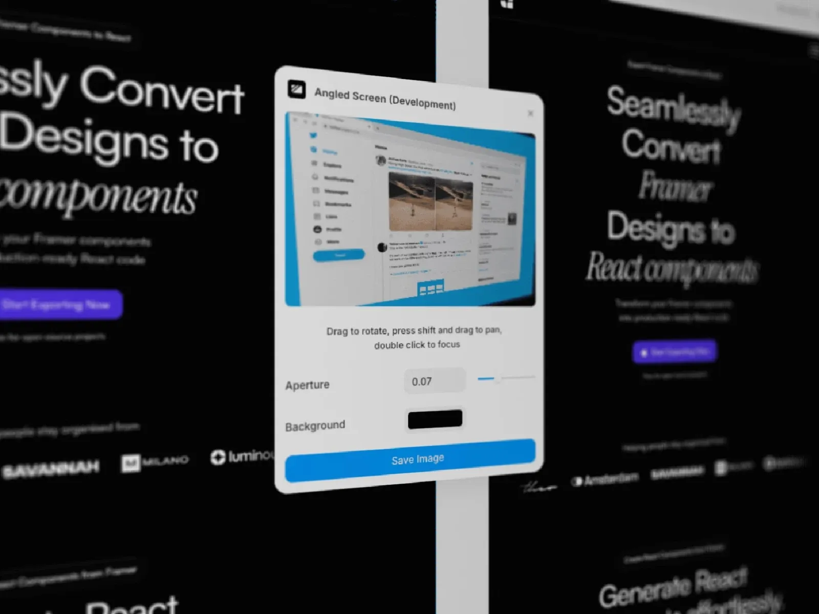 Angled Screen framer plugins