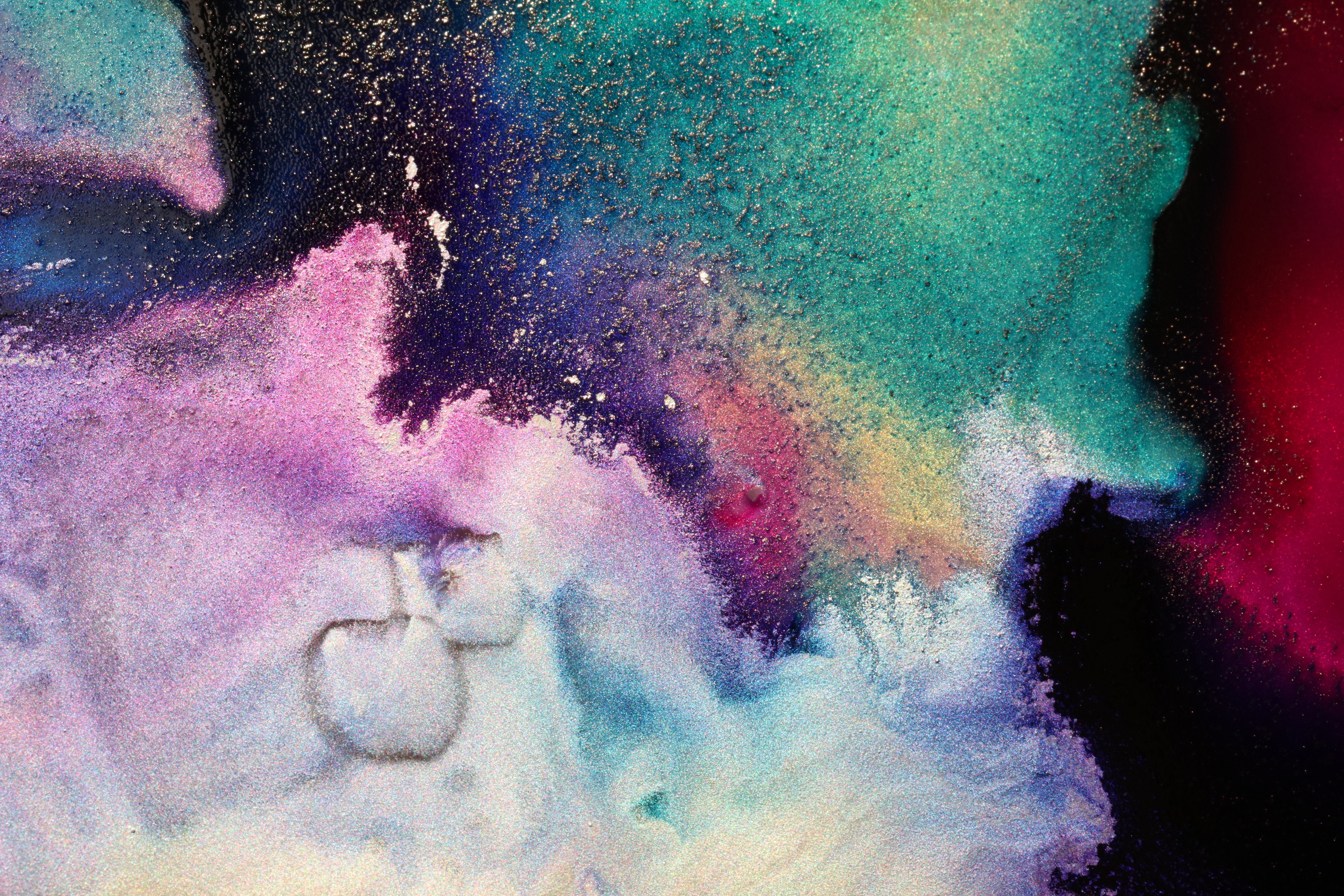 A watercolor painting of pink cherry blossoms