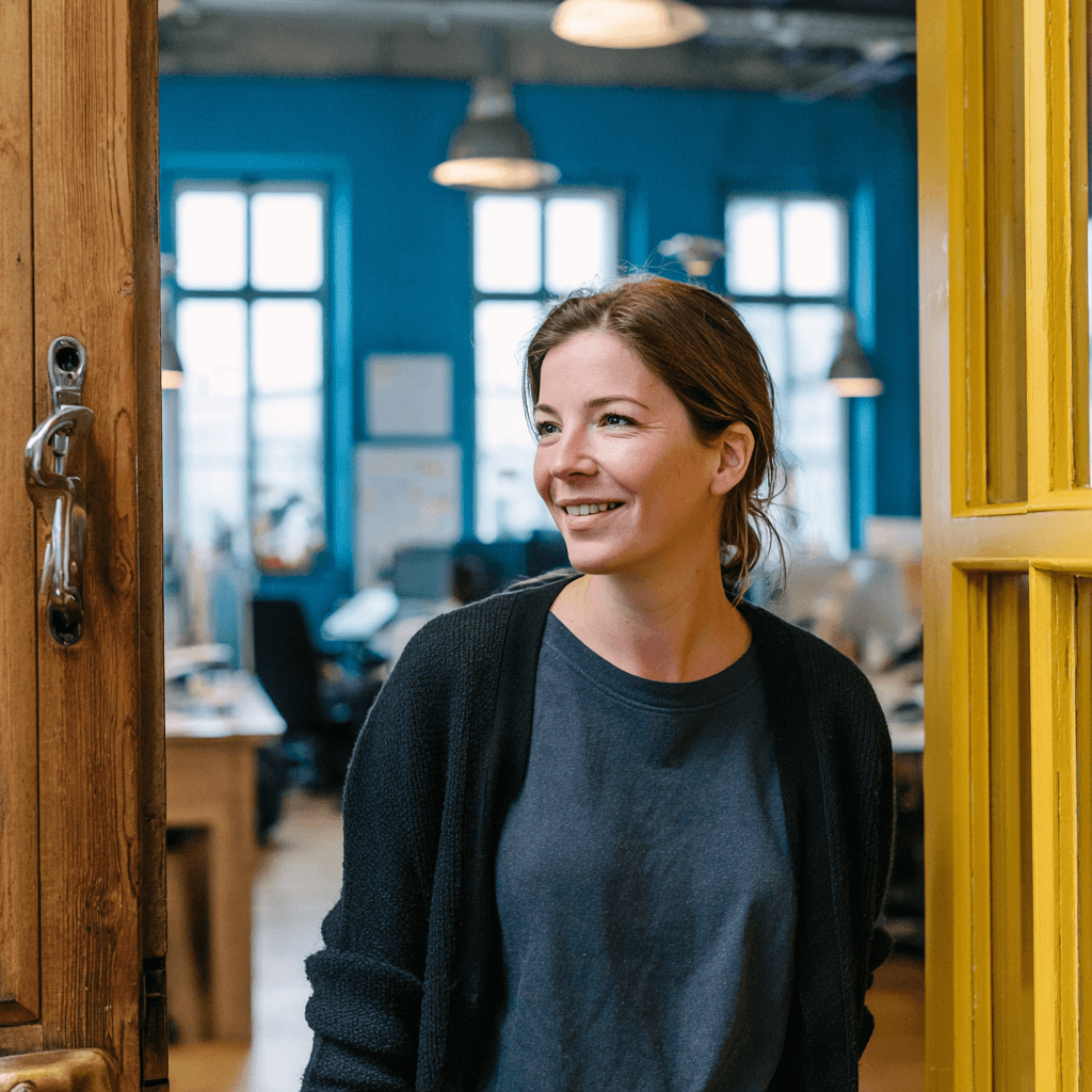 Unsere Kundenbetreuuerin bei unserem Team Spaziergang im Hunsrück