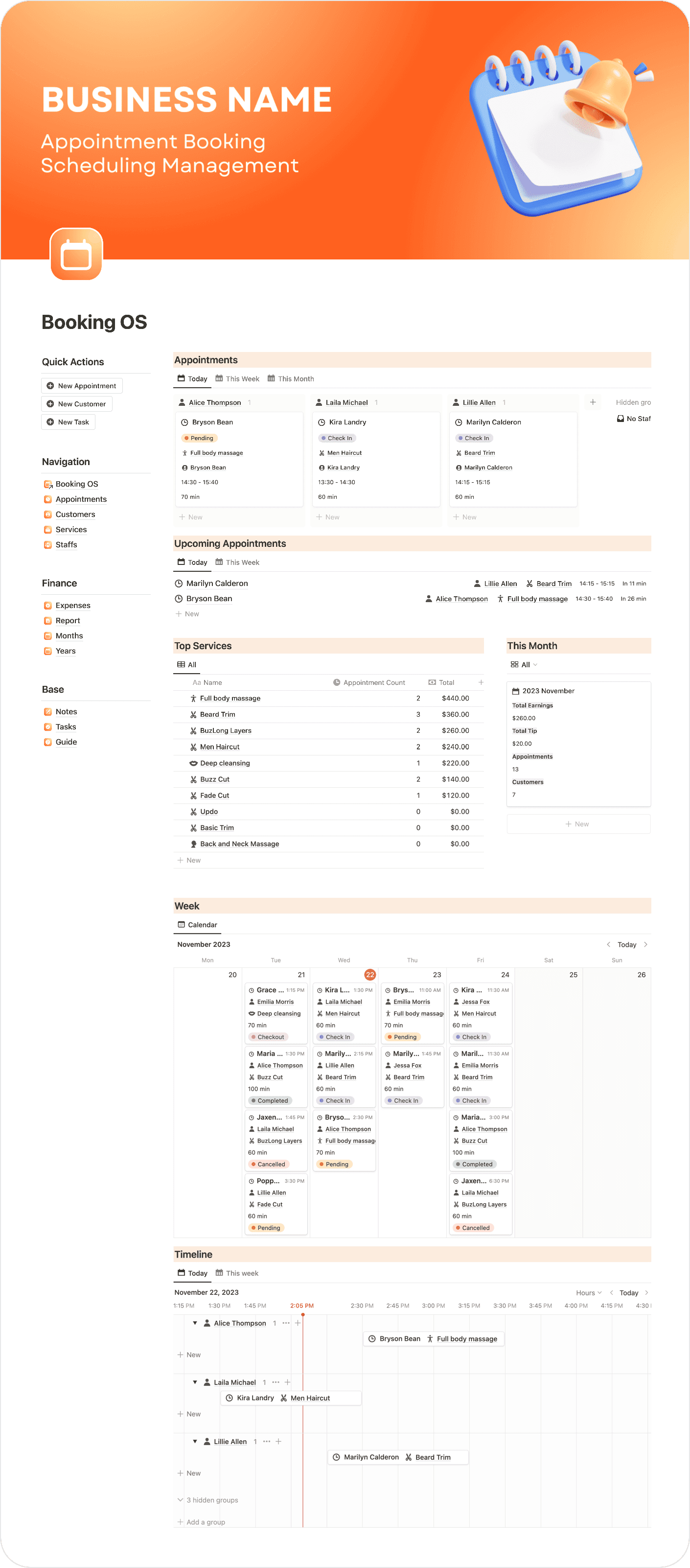 Booking OS Notion Template