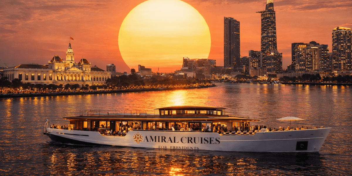 Amiral Cruises for Presidents offers luxury boutique river-sea experiences, blending heritage, culture, and fine hospitality on the Saigon River.