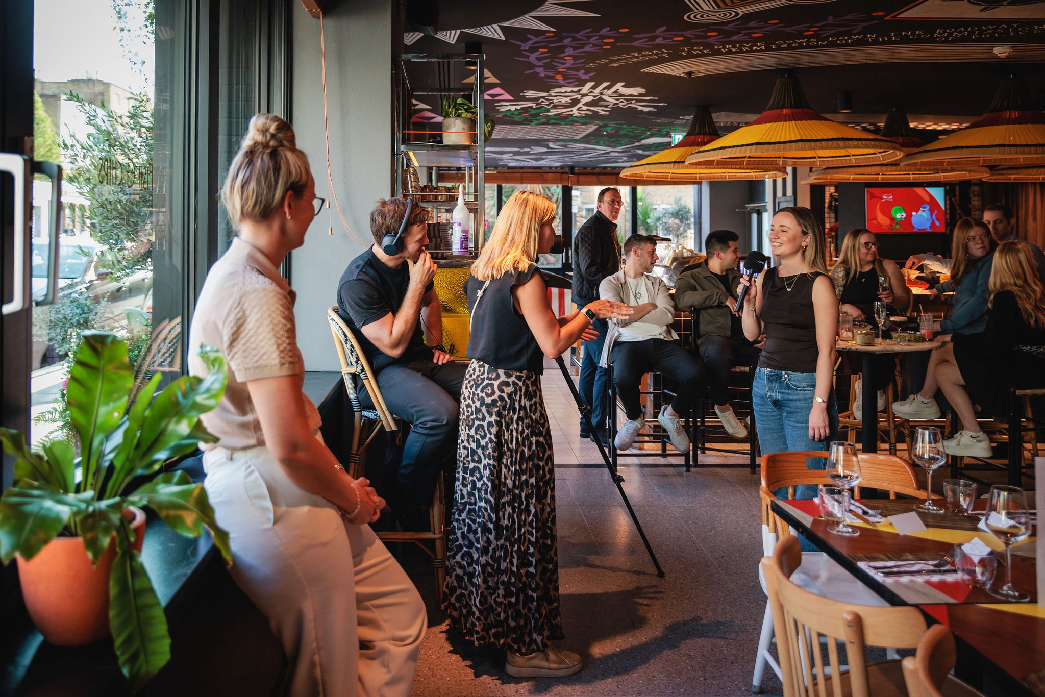 Snow-covered chalet venue for IQUW corporate ski event