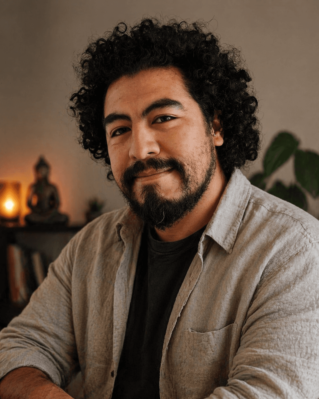 Portrait of author Cesar Carvajal.