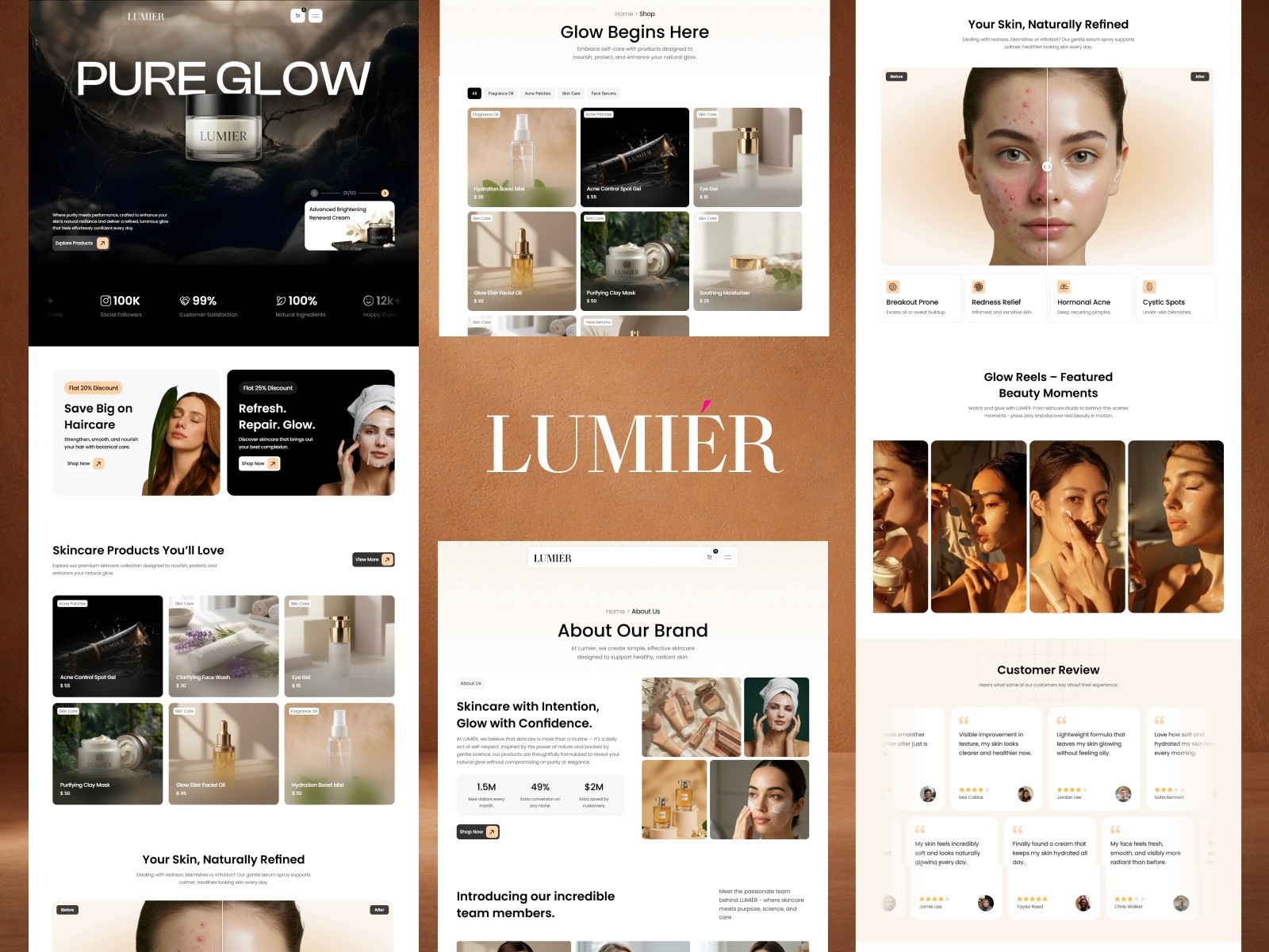 Lumier — 专业彩色电商网站设计灵感