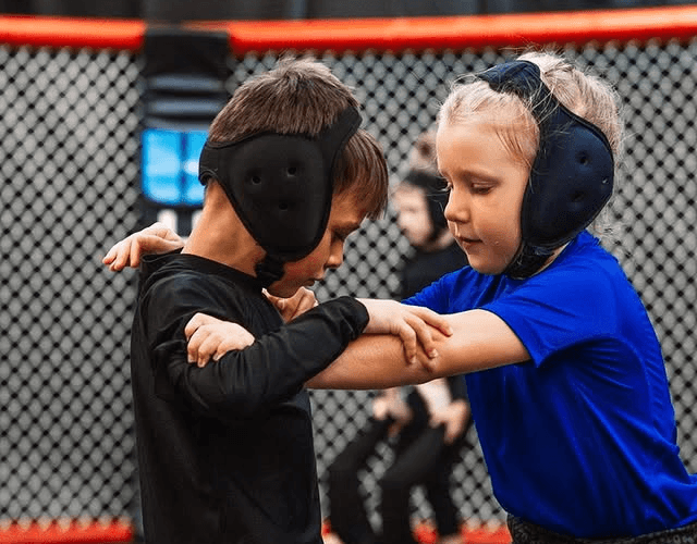 Kids working through martial arts at Union Martial Arts
