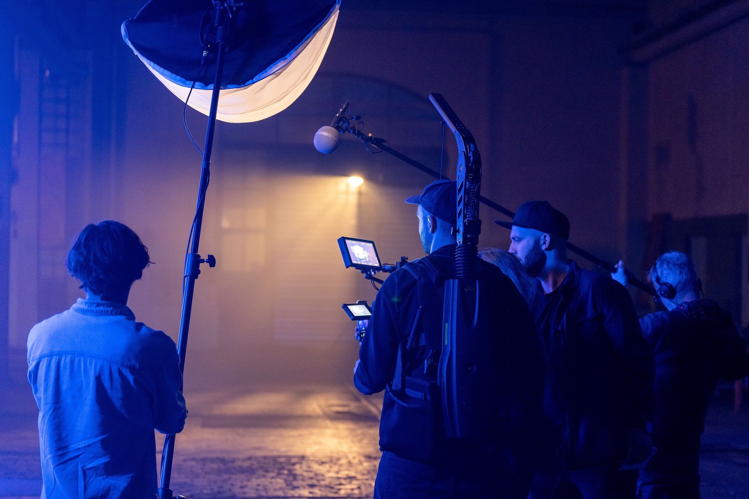 Behind the scenes blue Launch Shooting