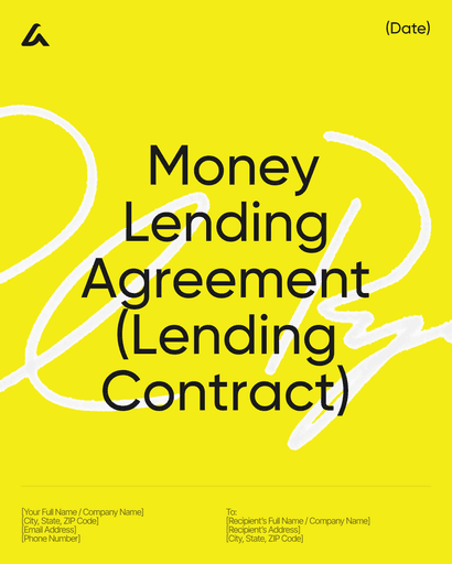  Money Lending Agreement (Lending Contract) 