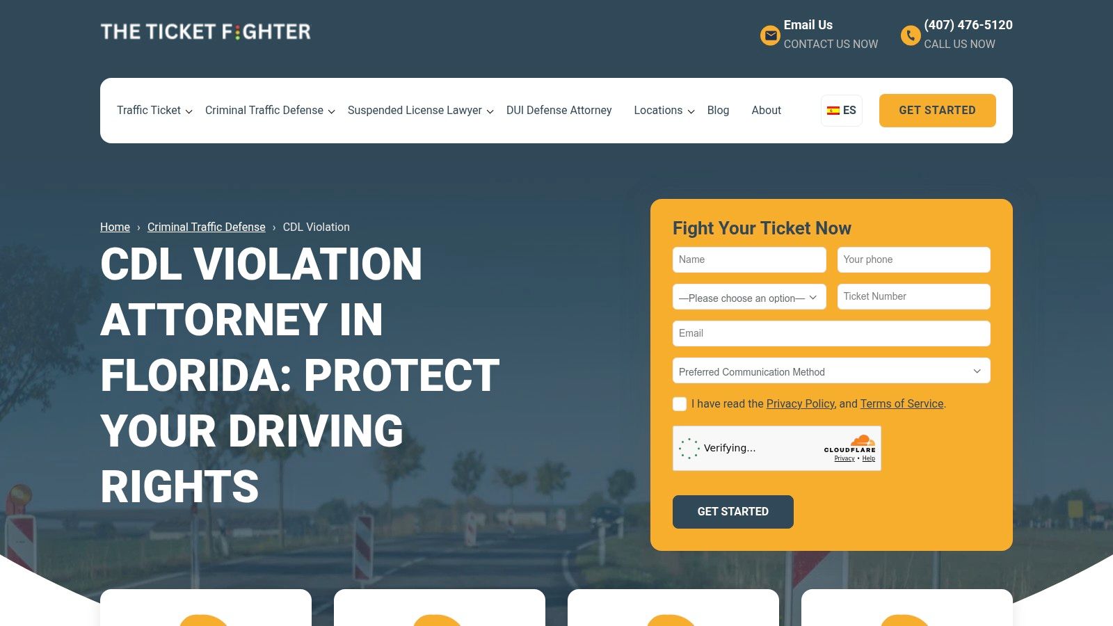 The Ticket Fighter Law Firm (Orlando – CDL Violation Defense)