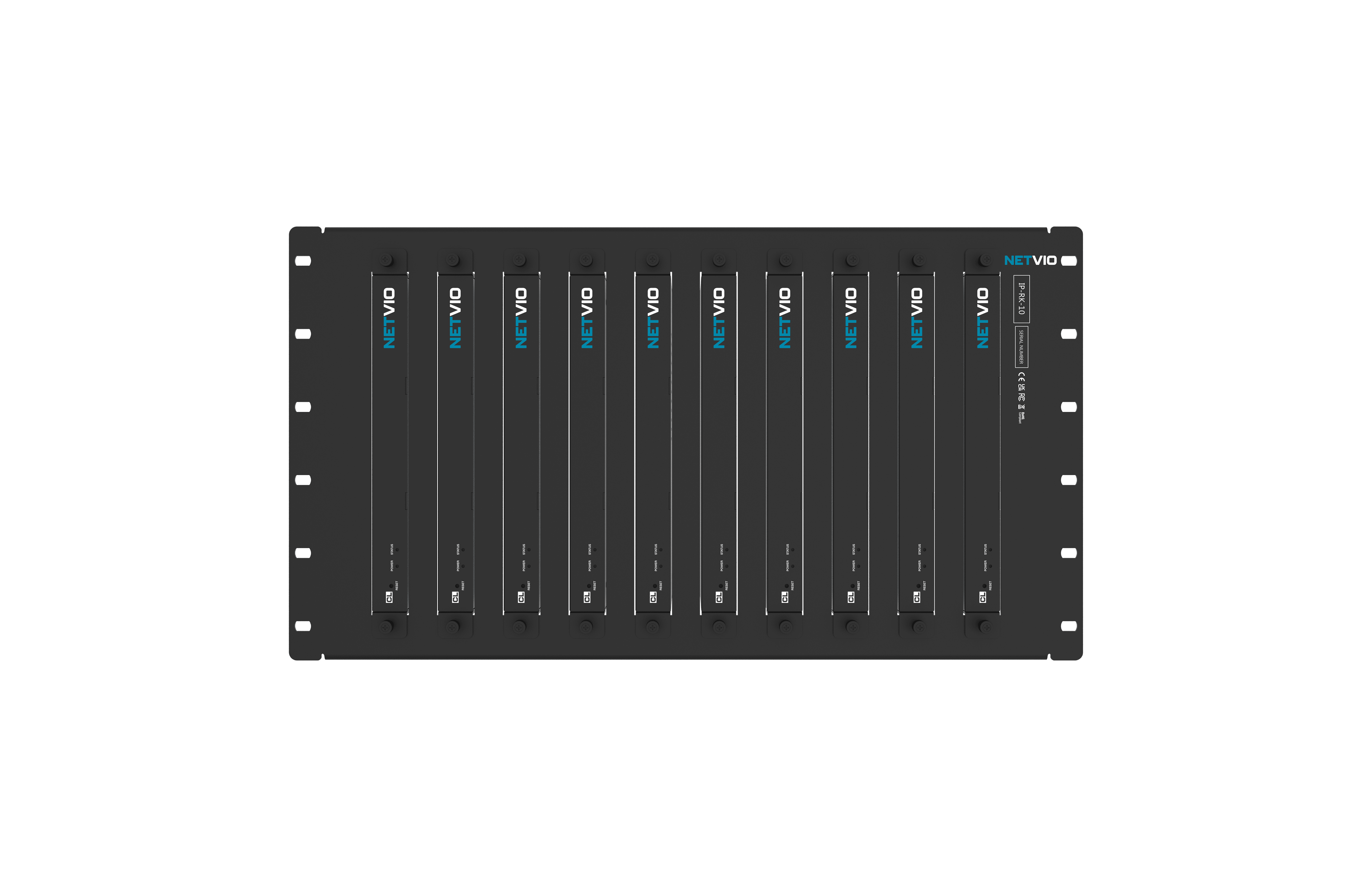 NETVIO rackmount device with multiple modules