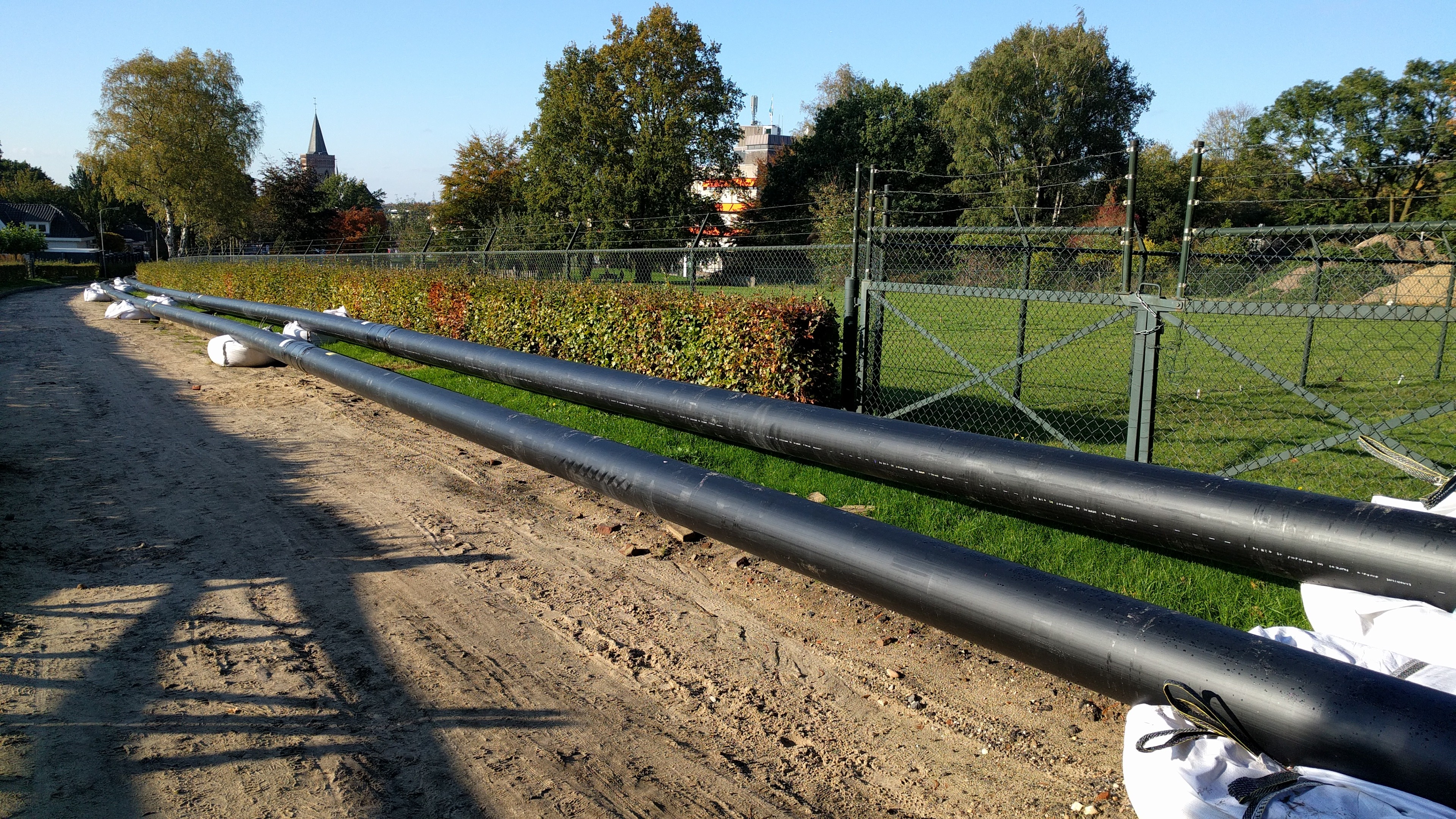 Aanleg warmtenetleidingen