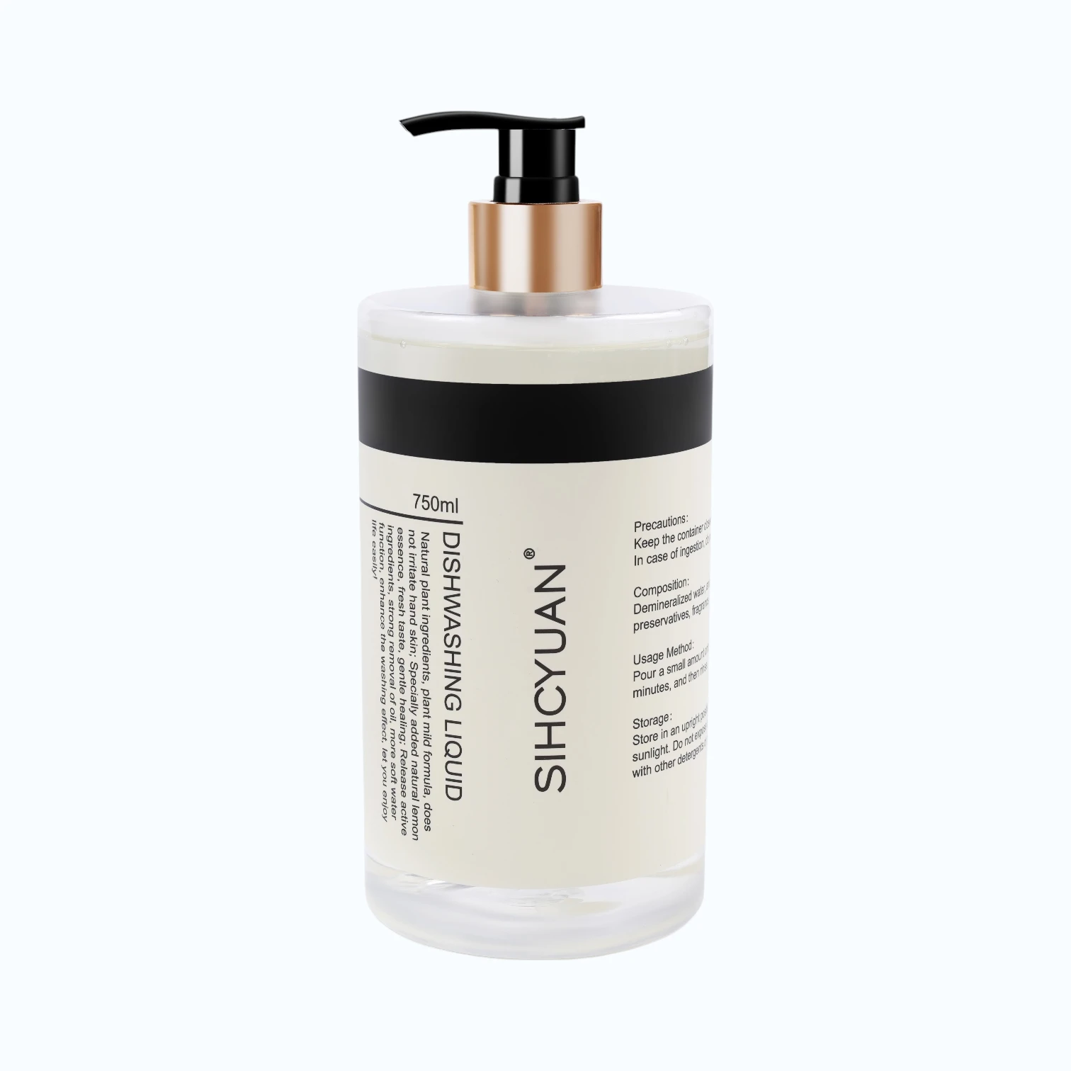 High-efficiency dishwashing liquid in clear bulk bottles for supermarket retail, supporting private label (OEM) and sustainable chemical solutions.