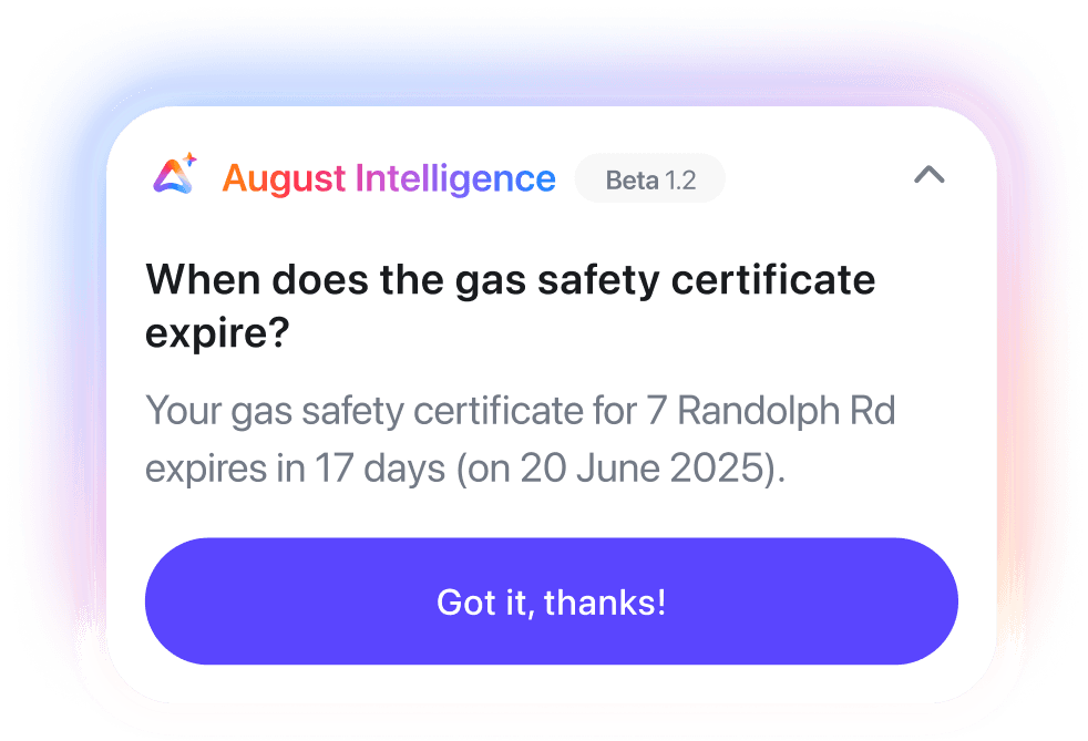 August Intelligence for Landlords