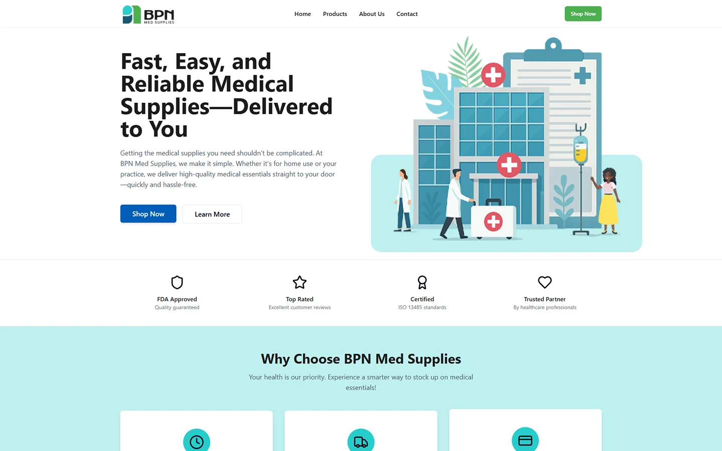 Website for BPN Med Supplies