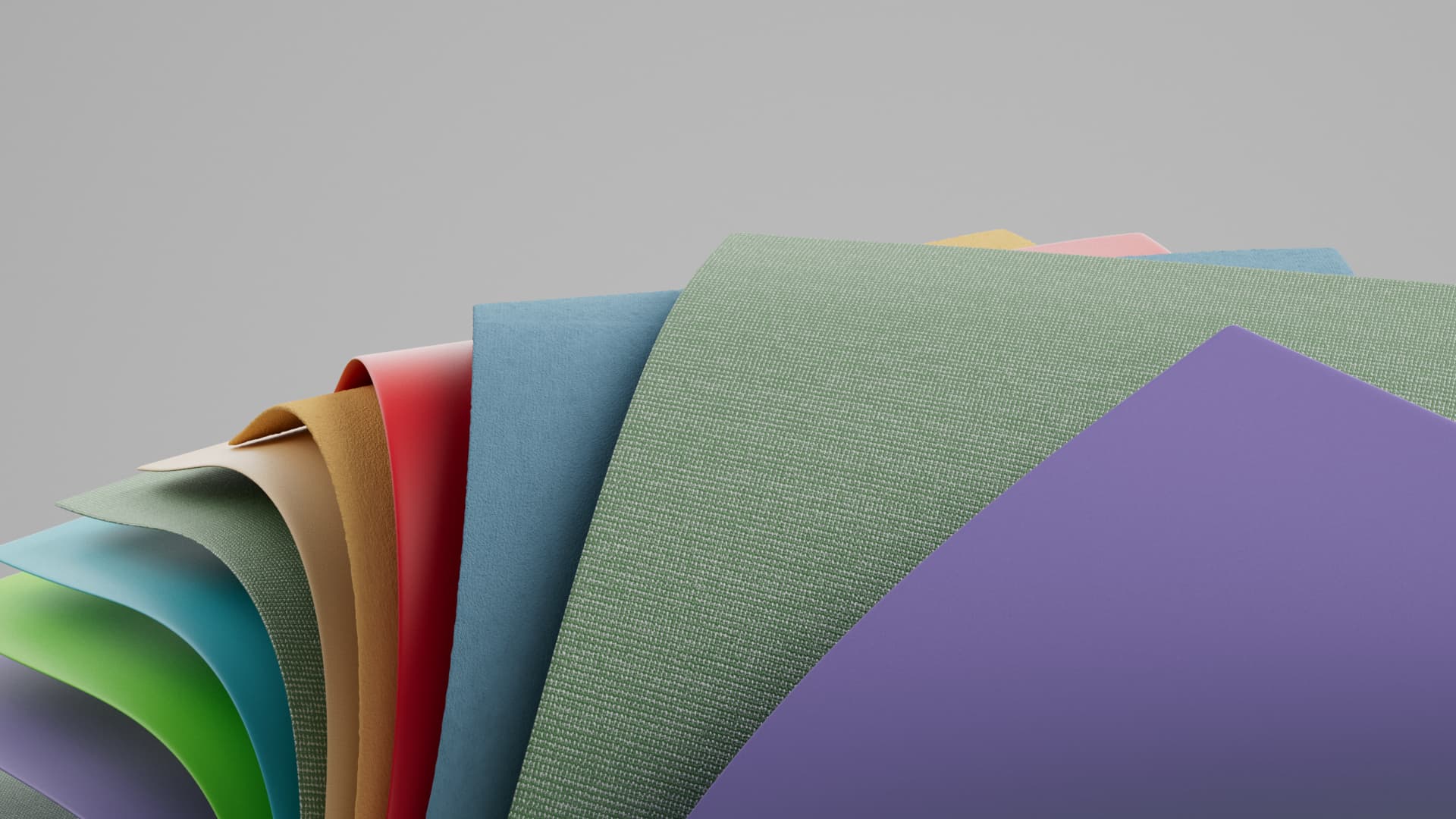 Floating pages for Accion by Este Studio. CGI Image