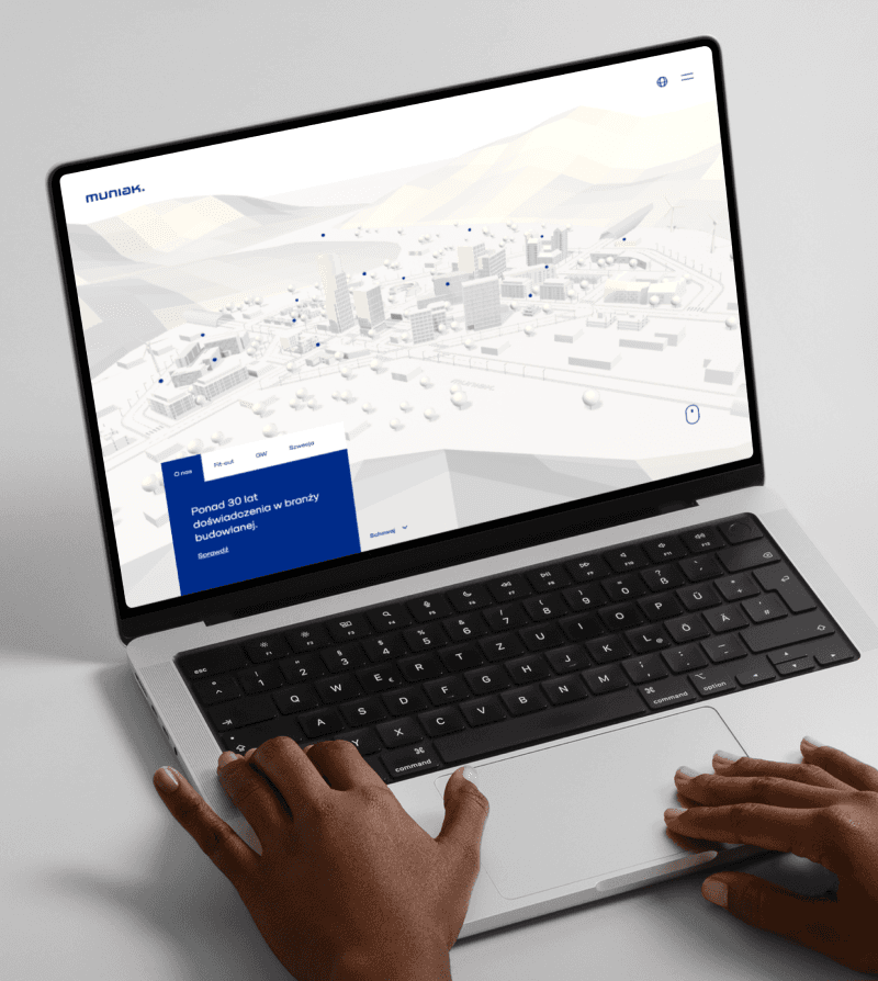 Realizacja projektu strony internetowej dla dewelopera mieszkaniowego z Warszawy - Muniak Development