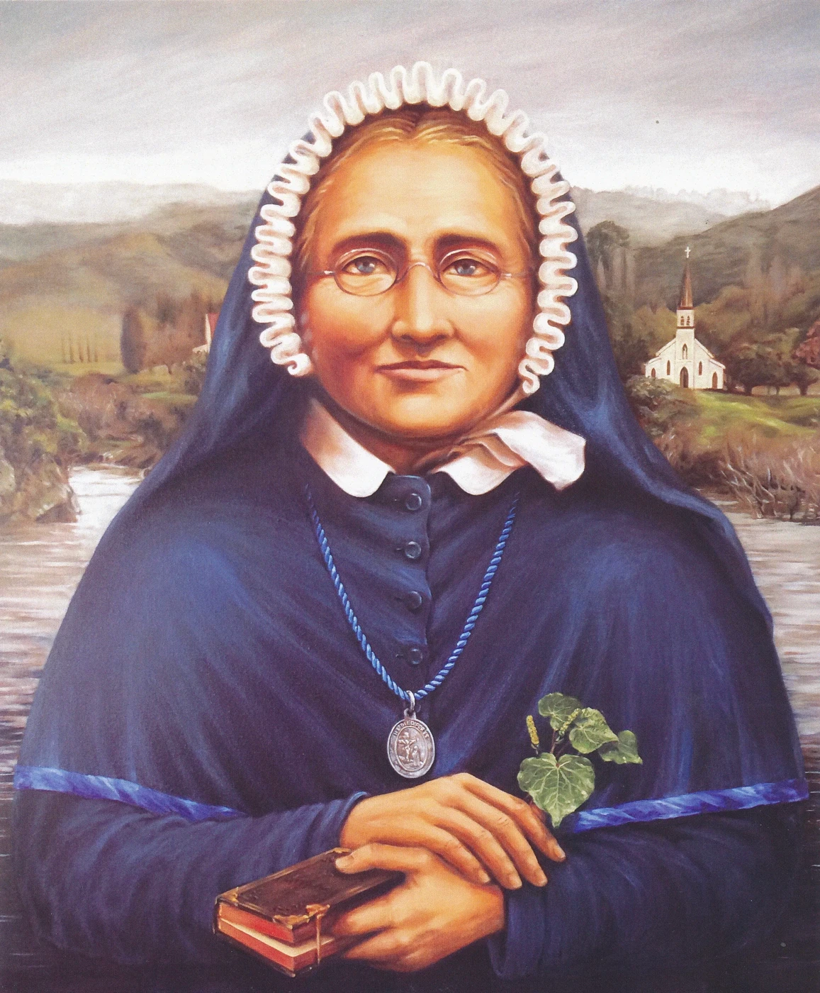 Painted portrait of Suzanne Aubert