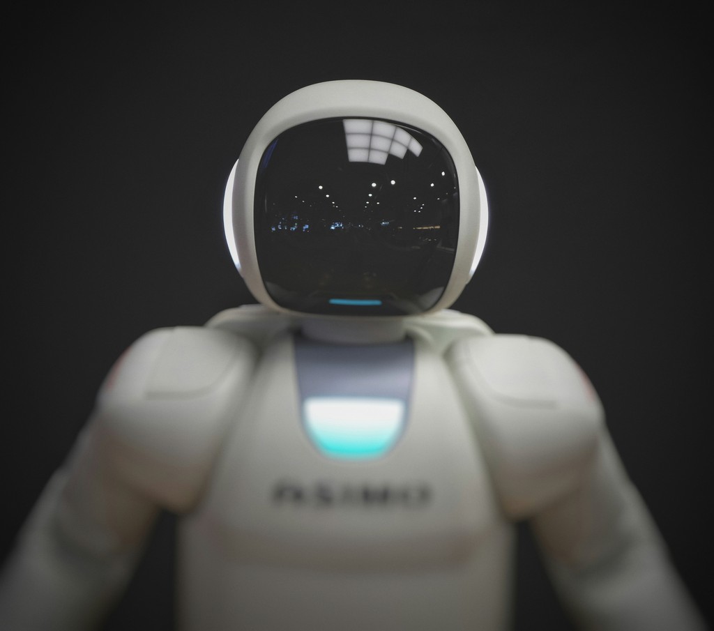 white robot astronaut