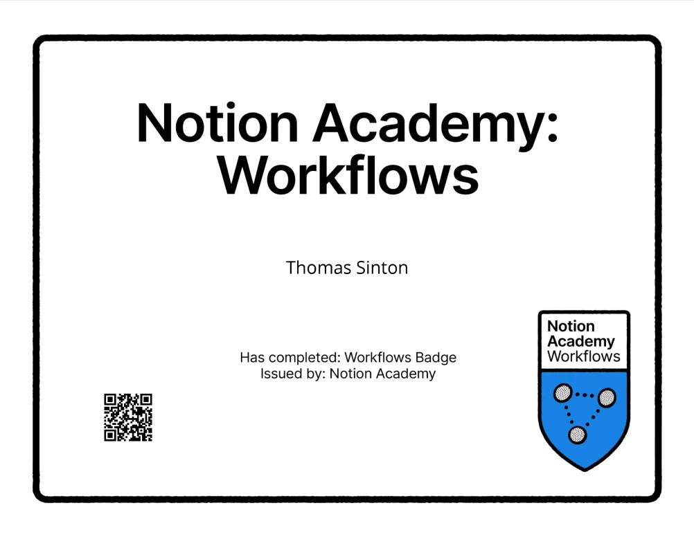 Notion: Workflows