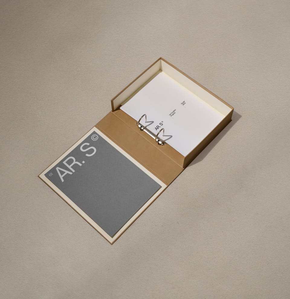 Photo of a file cabinet with a unique design that maintain the visual consistency of AR.S brand.