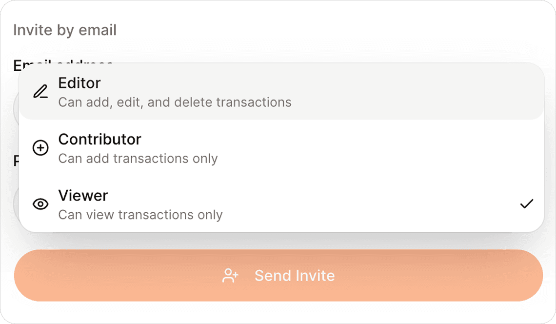 Letsun short term rental property management app with co-host collaboration, partner access controls and shared income and expense tracking.