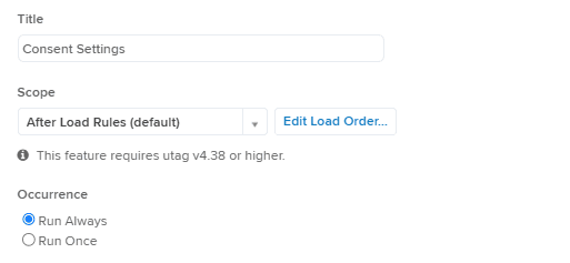 Tealium Consent Mode Configuration