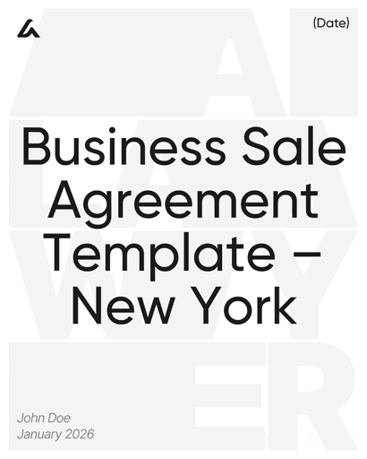 Business Sale Agreement Template – New York