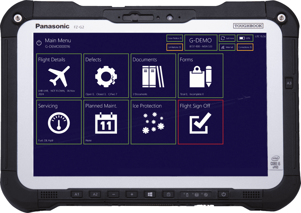 Panasonic FZG2 with eTechLog8