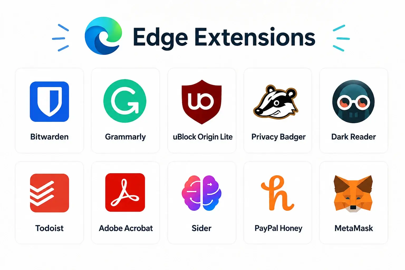 The best Microsoft Edge extensions at a glance