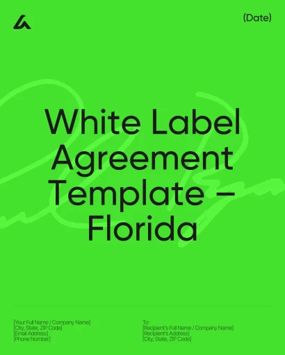 White Label Agreement Template – Florida