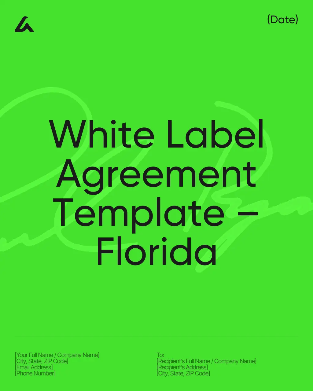 White Label Agreement Template – Florida