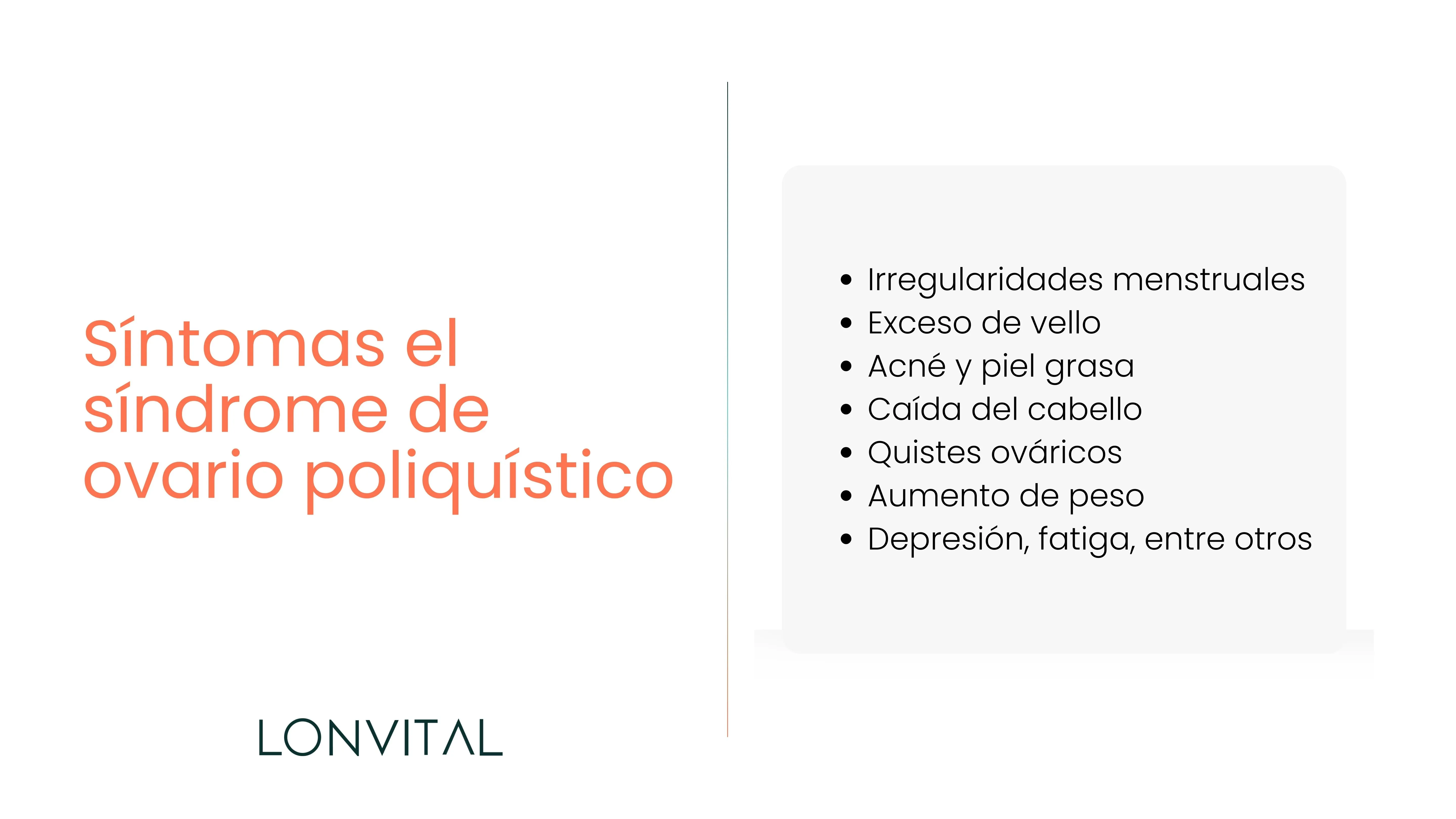 Síntomas el síndrome de ovario poliquístico