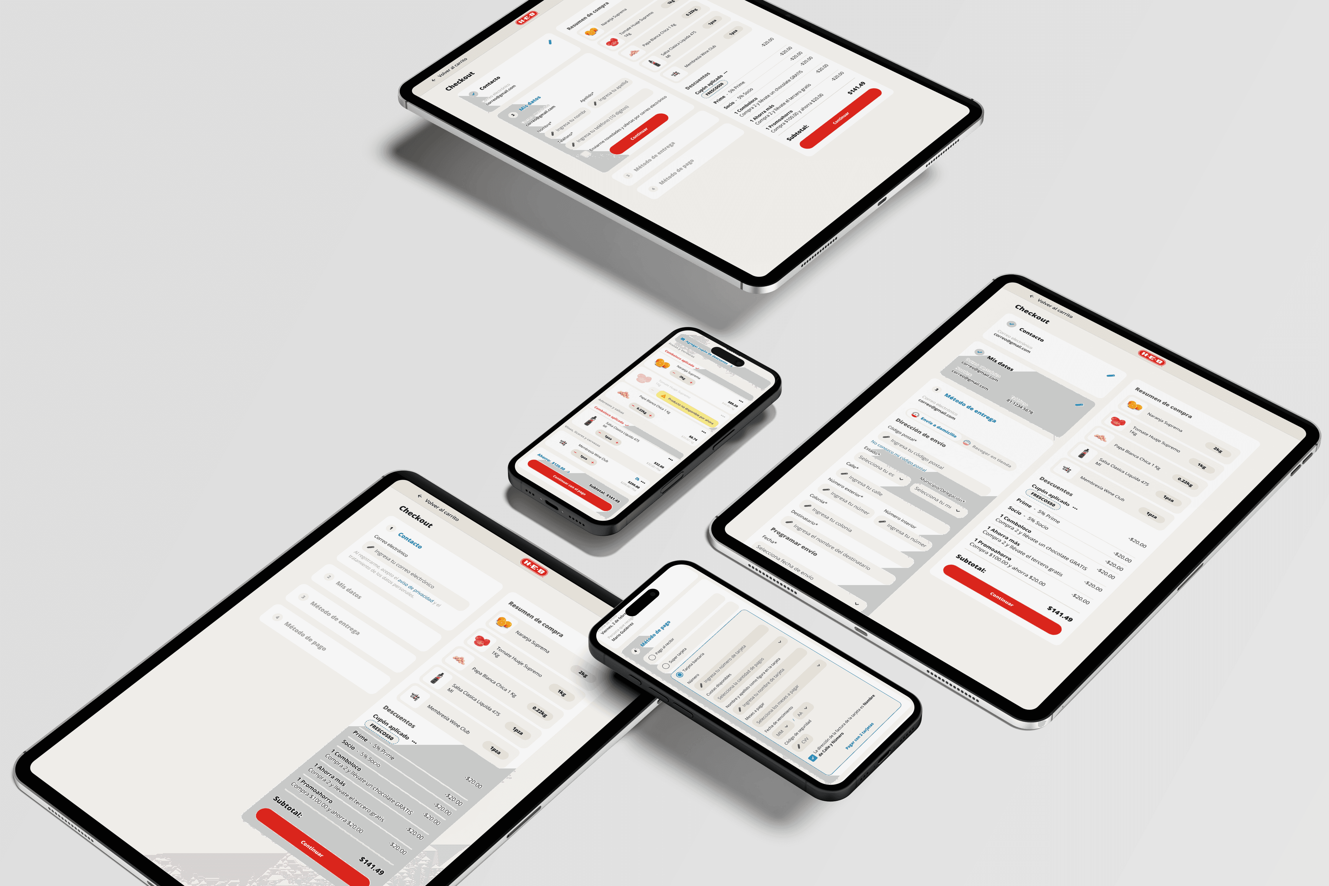 Mobile devices Checkout