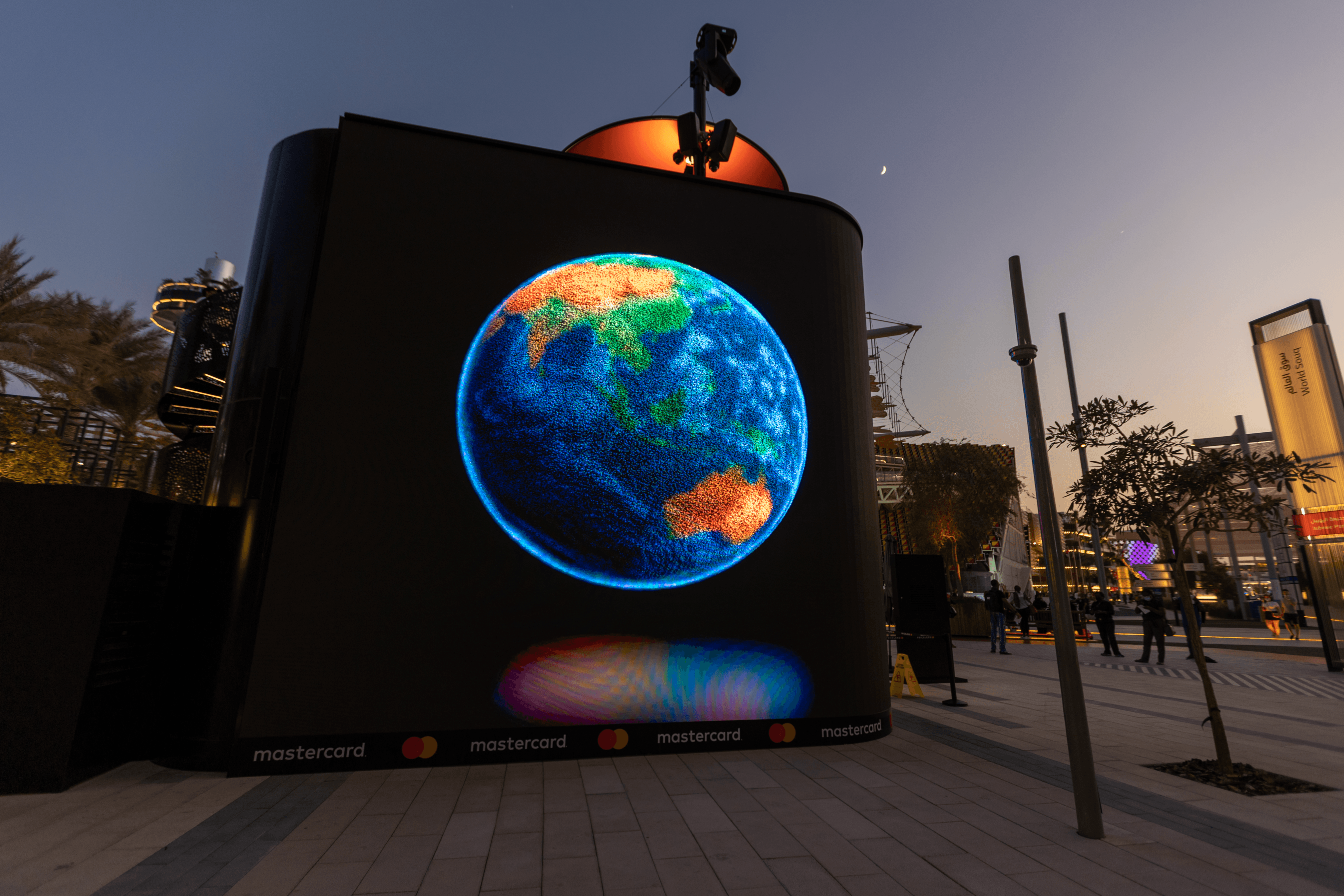 Mastercard at Dubai Expo Earth film frame
