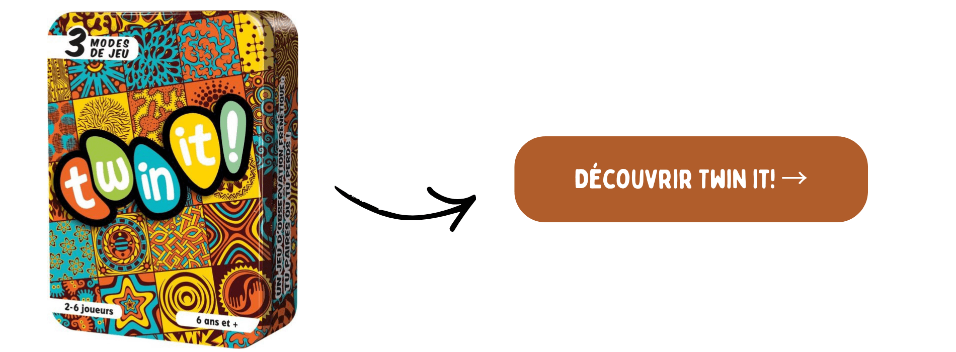 Twin it! sur fond blanc et bouton d'achat