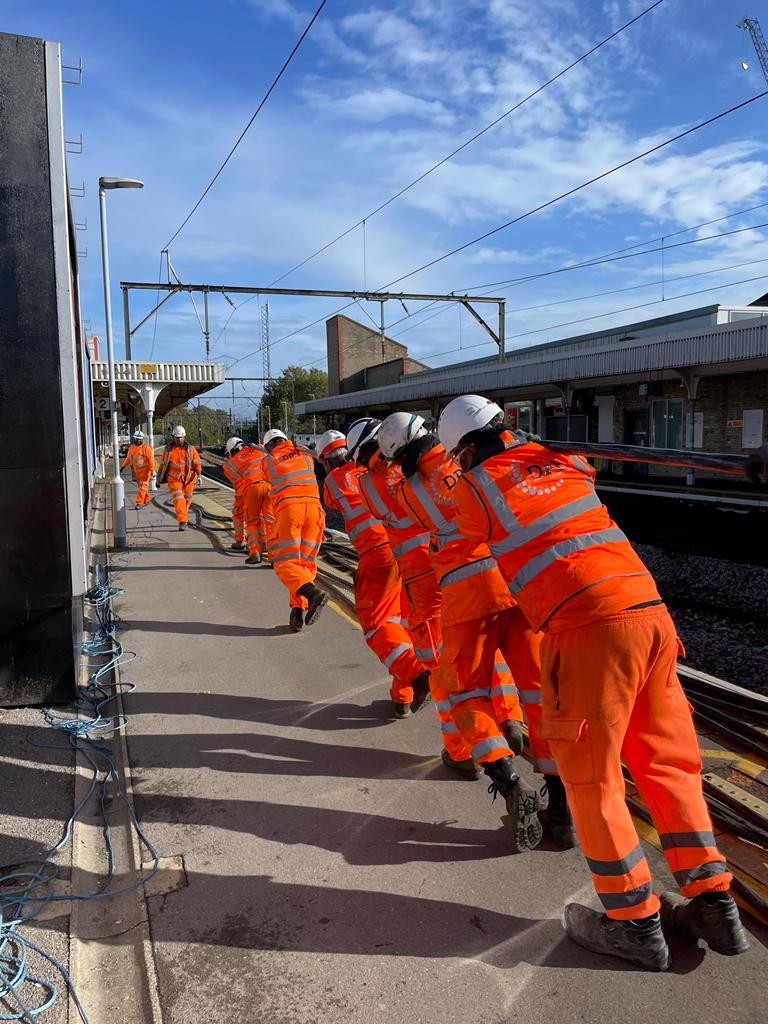 An electrical rail project completed by DPH 