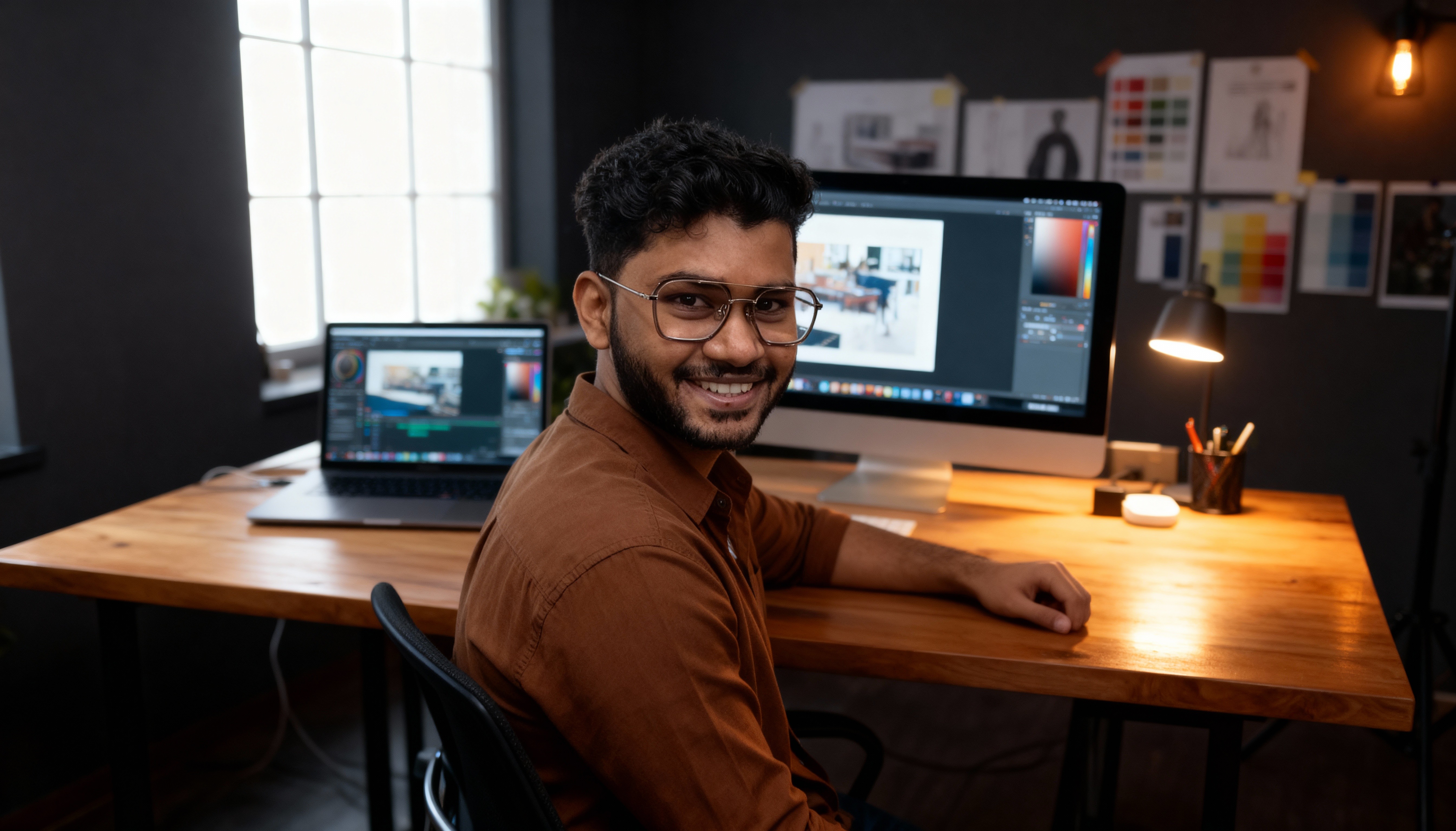 Portrait of portfolio creator
