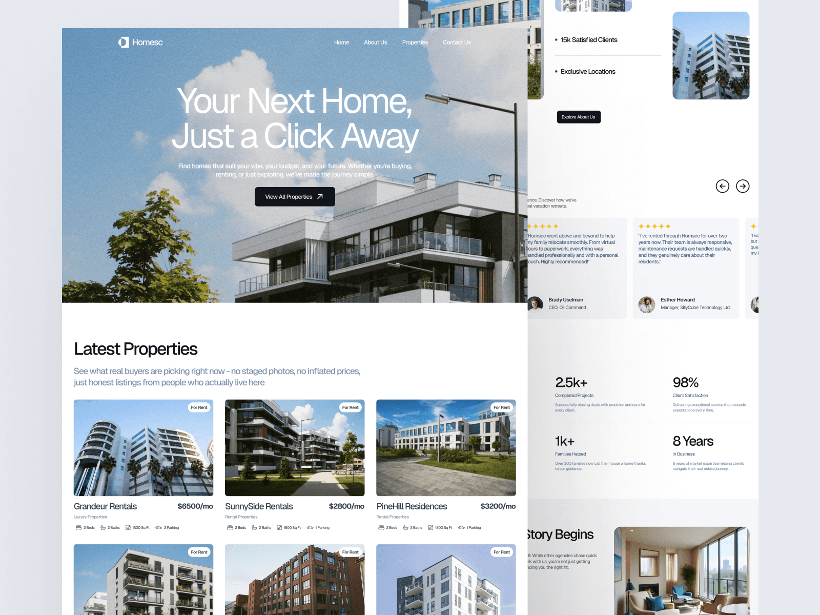 Homesc-Real Estate Property Listing Website